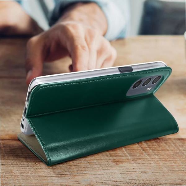 AVIZAR Fodral till Motorola Moto G62 5G - Grön - Videostödfunktion - Kortförvaring Grön