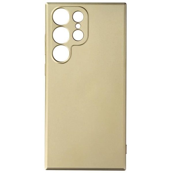 Fodral till Samsung Galaxy S23 Ultra flexibel metallisk effekt mjuk insida Guld Gul