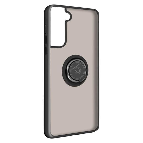Coque - Samsung - Galaxy S21 Plus - Stöttålig - Metallring - Videostöd Svart