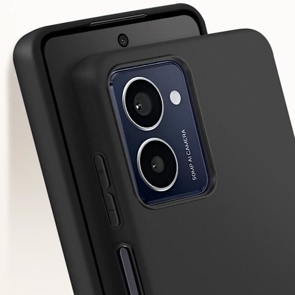 Coque för HMD Pulse Pro Silikon Matt Soft Touch Svart Svart