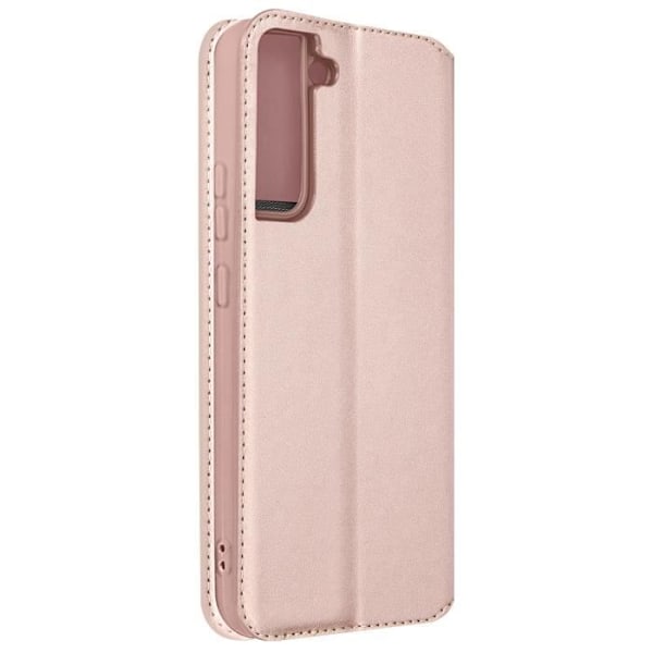 Lompakko - AVIZAR - Samsung Galaxy S22 Plus - Rose gold - Kovamuovinen - Videotukea varten Rose guld