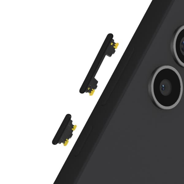 Erstatningsknapper til Power + Volume til Galaxy A54 5G / A34 5G Sort Svart