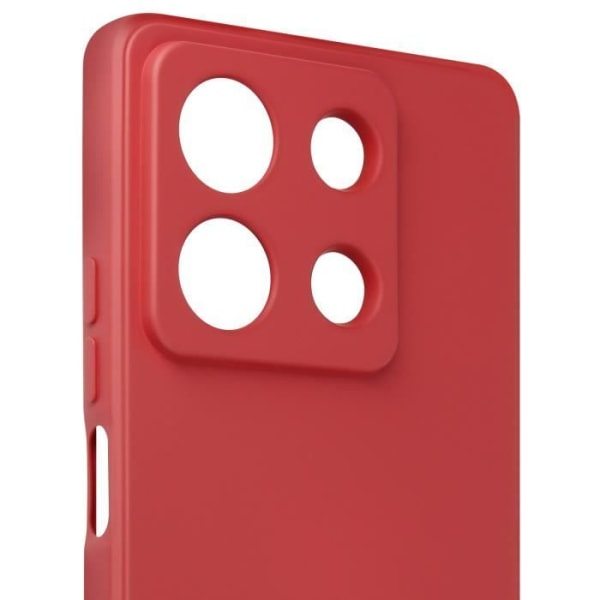 Fodral till Xiaomi Redmi Note 13 5G Soft Touch Matte Silikon Flexibel Carmine