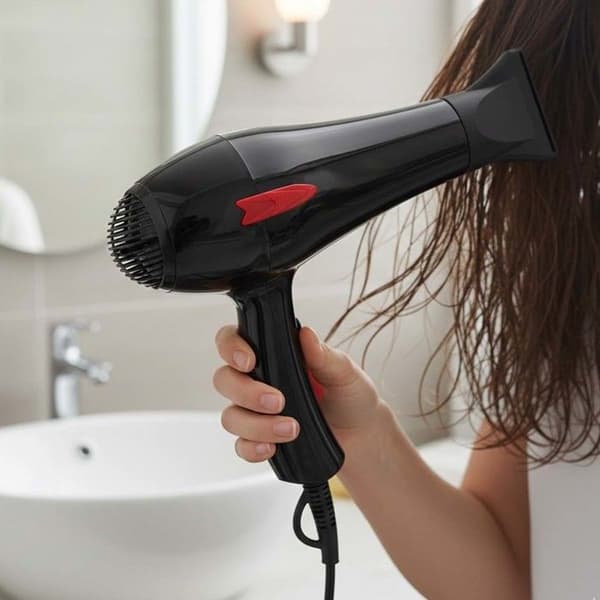 Hårtørrer - AVIZAR - 950W - 3 temperaturer - Sort - Professionel Svart