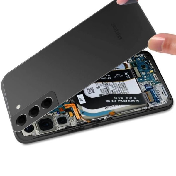 Original Samsung Galaxy S22 Plus batteriskal svart med lins