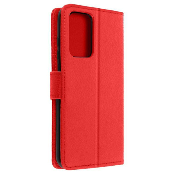 Skal - AVIZAR - Xiaomi Redmi Note 10 Pro - Fullständigt skydd - Korthållare - Videostöd Röd