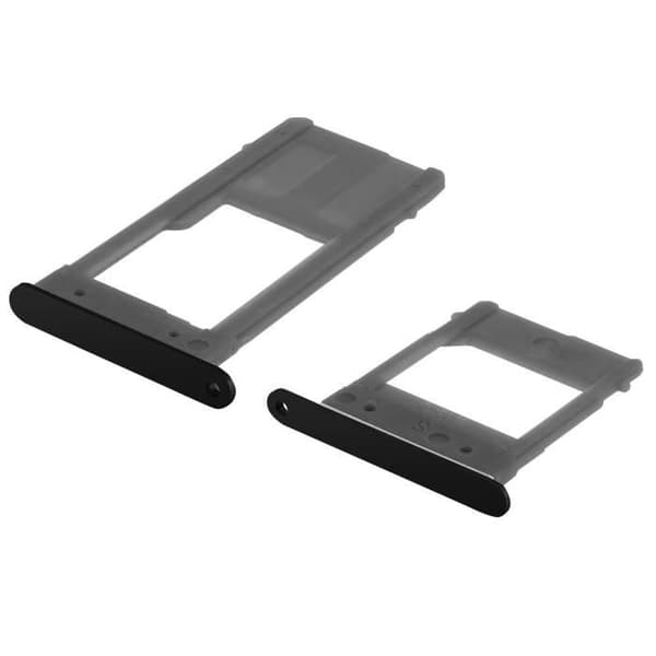 SIM + Micro-SD støtte skuffe - AVIZAR - Samsung Galaxy A5 2017 - Sort - 10 g - Original erstatning Svart