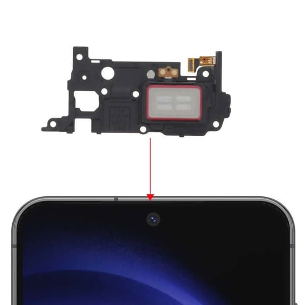 Intern Højttaler - SAMSUNG - Galaxy S23 - Klar Lyd - Direkte Installation - Original Grå