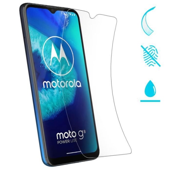 Motorola Moto G8 Power Lite Filmbeskyttelse Fleksibel Anti-ridse Gennemsigtig hvid