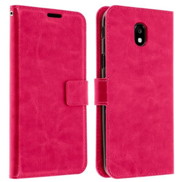 Galaxy J3 2017 Case Folio Wallet Case Pink Stand Function