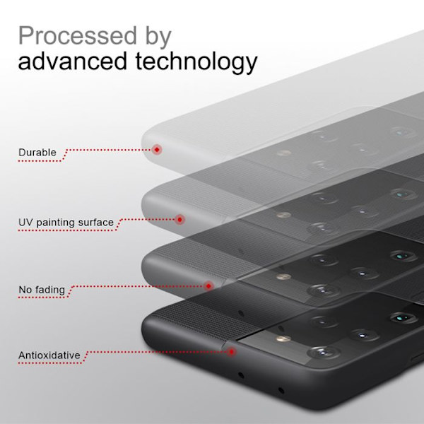 Samsung Galaxy S21 Ultra 5G kuori - Nillkin Super Frosted Shield - Musta svart
