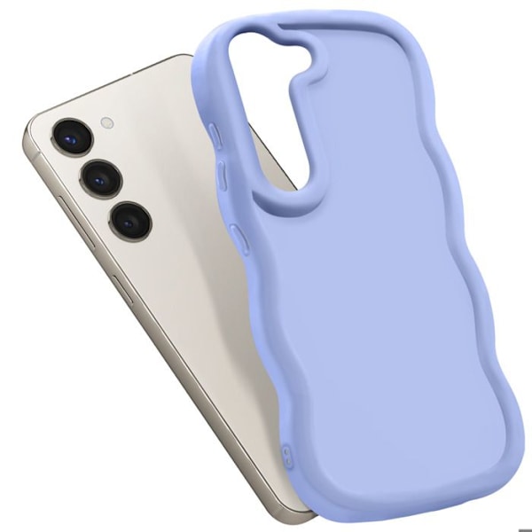 Coque för Samsung Galaxy S23 Silikon Stötabsorberande serie Candy Lavendel Lila