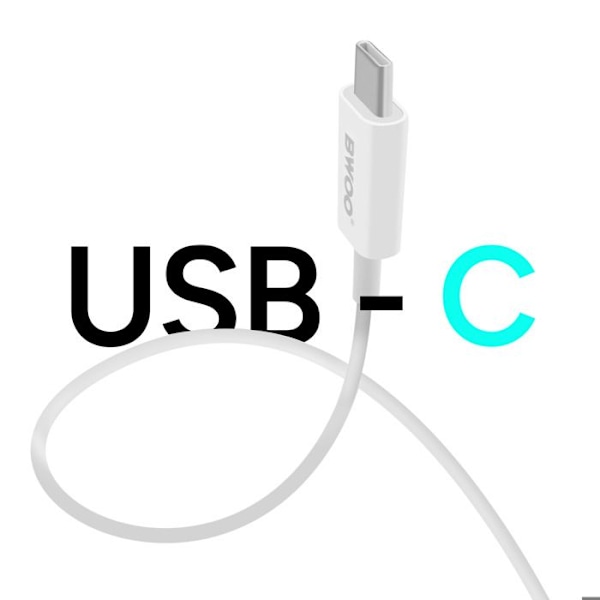 Apple Watch 5W: n magneettikaapeli USB-C:n kompaktilla liittimellä Bwoo Valkoinen Vit