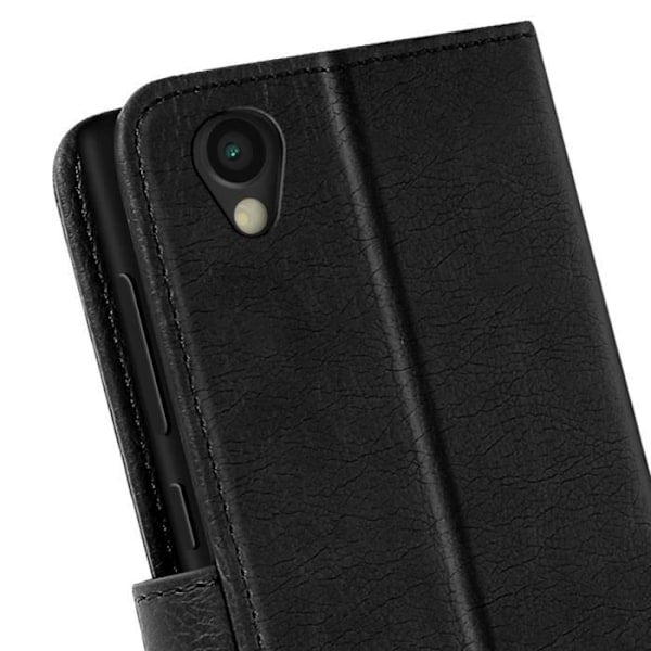 Sony Xperia L1 Kotelotasku, Rahakotimalli ja Videotuki Musta Svart