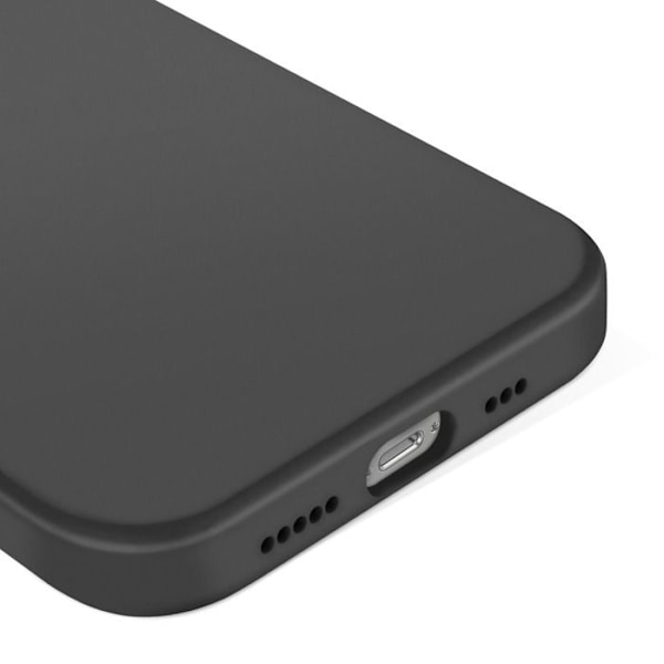 iPhone 16e MagSafe Antimikrobiainen Pehmeä Kosketus Decoded Musta Svart