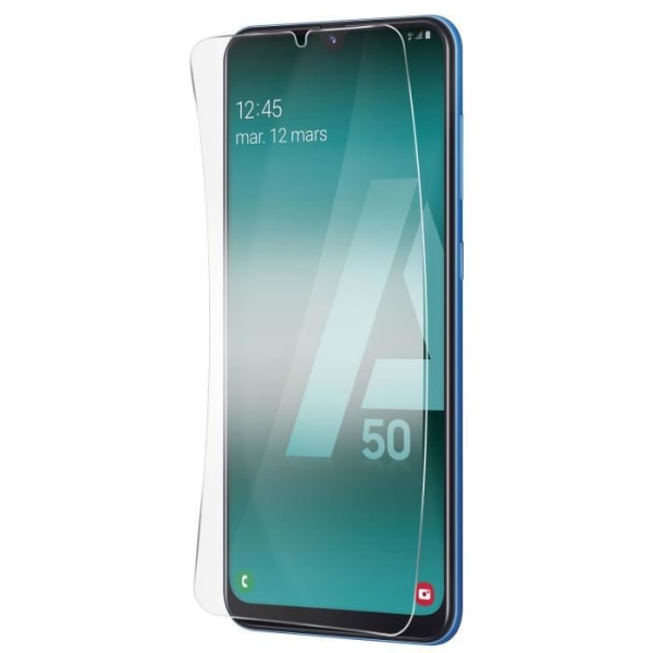 Skærmbeskyttelsesfilm til Samsung Galaxy A50 - 3MK - Fleksibelt antichoc glas - Gennemsigtigt Hvidt Vit