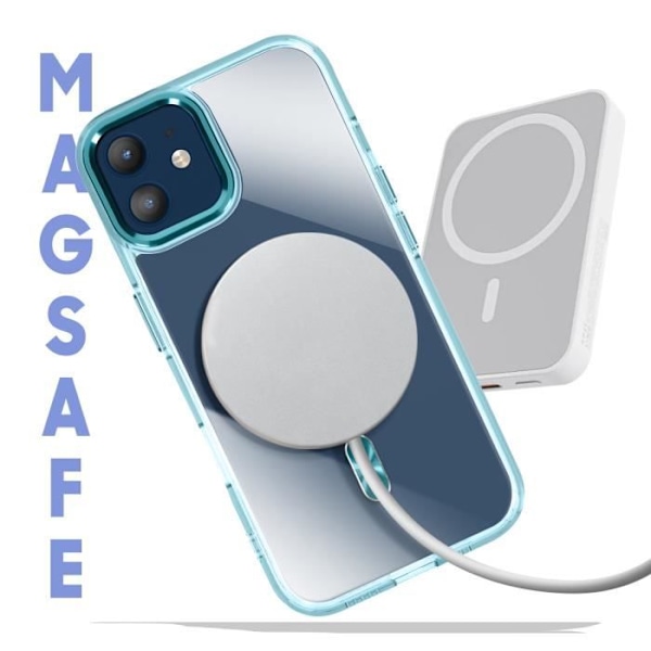 MagSafe-fodral för iPhone 11 Crystal Back Blå Blå