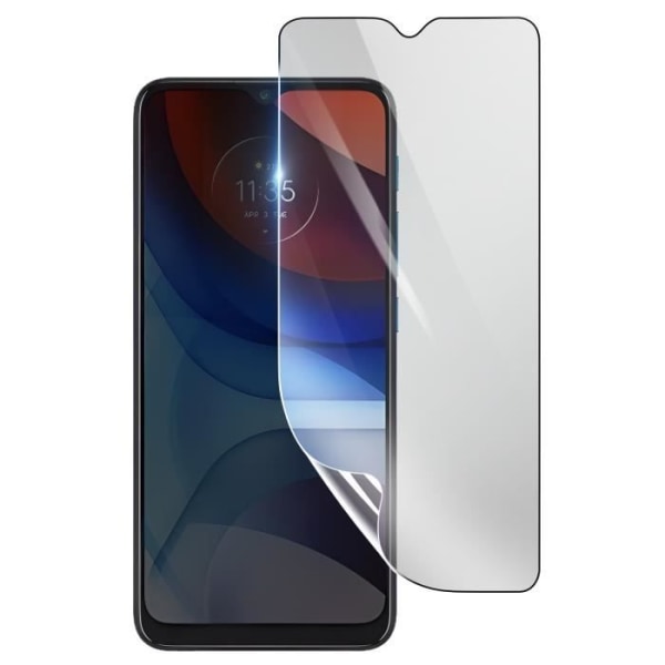 Näytönsuoja - 3MK - Motorola Moto E7i Power - Iskunkestävä Hydrogeeli - Läpinäkyvä - Naarmuuntumaton Transparent