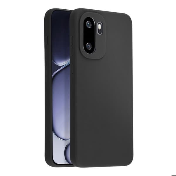 Silicone Cover til OnePlus 15R med Stødabsorberende Blød Finish i Mat Sort Svart