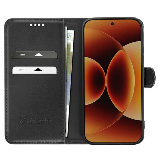 Pungetui til Xiaomi 17 med støtte til Field Notes, stødabsorberende taktisk sort Svart