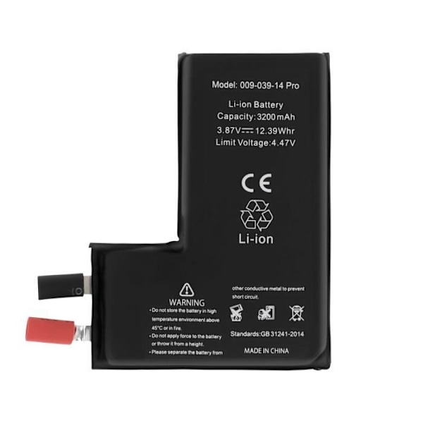 Batteri - AVIZAR - BAT-COMP-14P - Kapacitet 3200mAh - Lithium Ion - Sort Svart