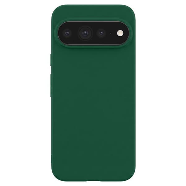 Silicone Cover til Pixel 11 Pro XL, Stødabsorberende, Olieforsinket, Mørkegrøn Grön