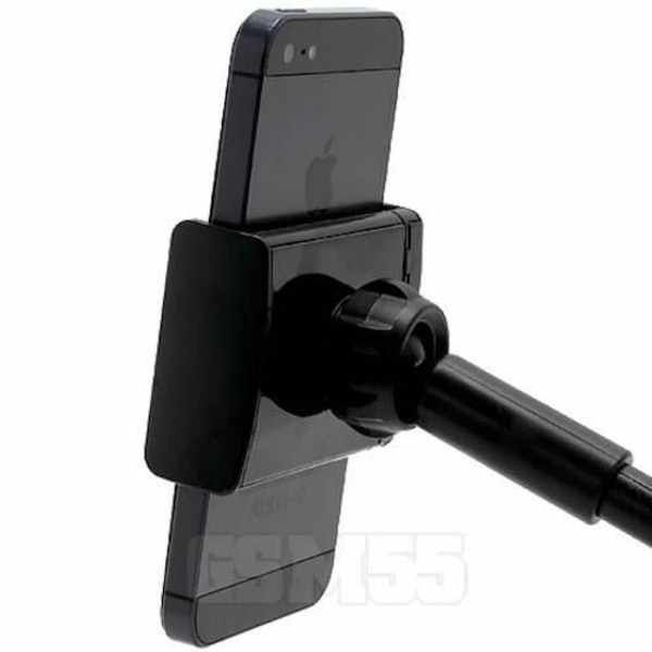 Bilholder - AVIZAR - Sugekopmontering - 360° rotation - Til tablet og smartphone - Sort