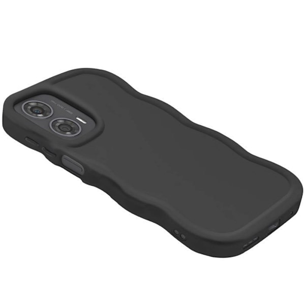 Coque til Motorola Moto G24, G04 og G04s Silikone Stødabsorberende Sort Svart