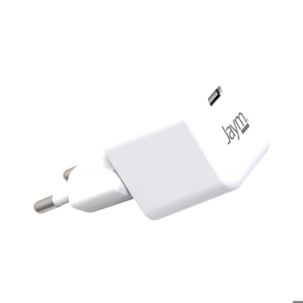 USB-C Vægoplader 30W med Power Delivery / Hurtig PPS Teknologi Jaym Hvid Vit