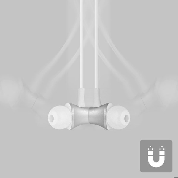 Lightning hovedtelefoner med in-ear propper og multifunktionel knap Akashi Hvid Vit