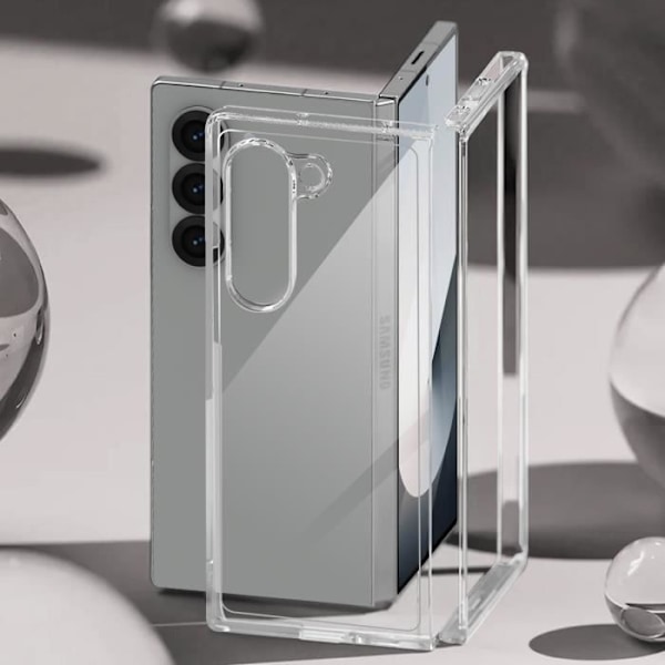 AVIZAR Skyddsfodral för Samsung Galaxy Z Fold 6 - Upphöjda kanter och förstärkta hörn - Klar Transparent