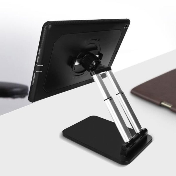 Bordstativ og etui iPad 2018 og 2017 9.7, iPad Air Roterbar Højdejusterbar Sort