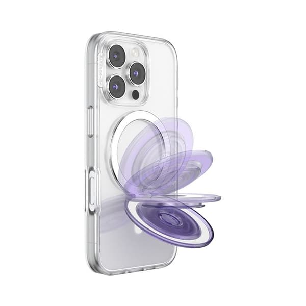 Support Smartphone PopGrip Kick-Out Premium Klæbende Stativ og Selfie PopSockets Lilla Violett