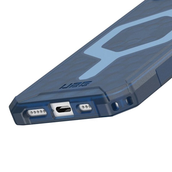 Coque iPhone 16e Mehiläispesä Läpinäkyvä Essential Armor UAG Sininen Blå