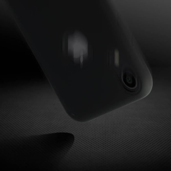 Skyddsskal - AVIZAR - iPhone XR - Halvstyvt silikon - Soft Touch - Svart Svart
