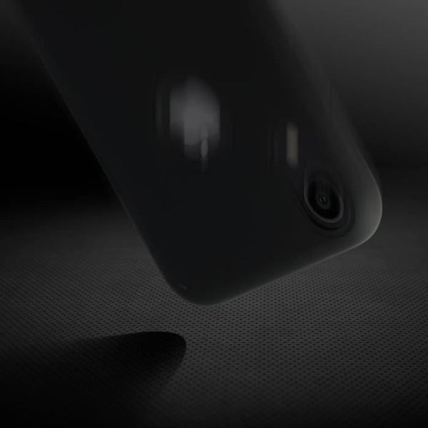 Suojakuori - AVIZAR - iPhone XR - Puolijäykkä silikoni - Pehmeä kosketus - Musta Svart