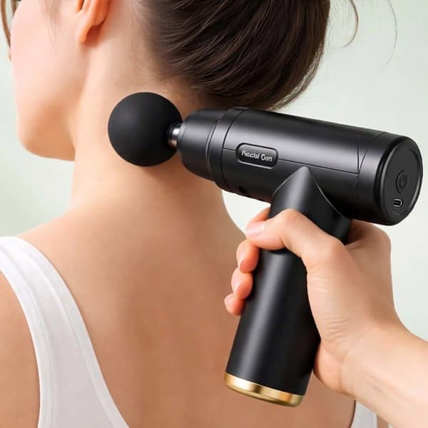 Elektrisk Massageapparat 30W med 4 Hoveder og 6 Intensitetsniveauer Sort