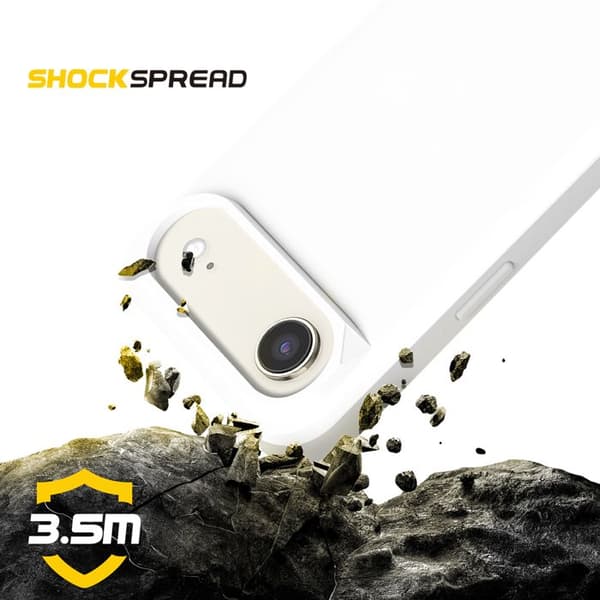 iPhone Air-fodral Modell SolidX Stötsäker 3,5 m certifierad MIL-STD 810G Rhinoshield Vit Vit