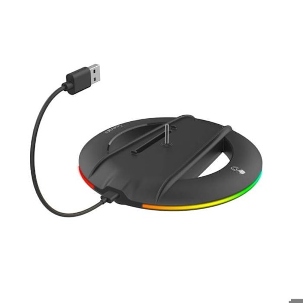 Støttevertikal lys til PS5 Slim / Pro med 14 RGB-effekter Ipega Sort Svart