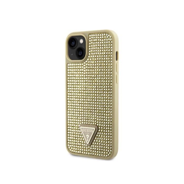 Fodral till Apple iPhone 15 Triangle Diamond Guess Gold Gul