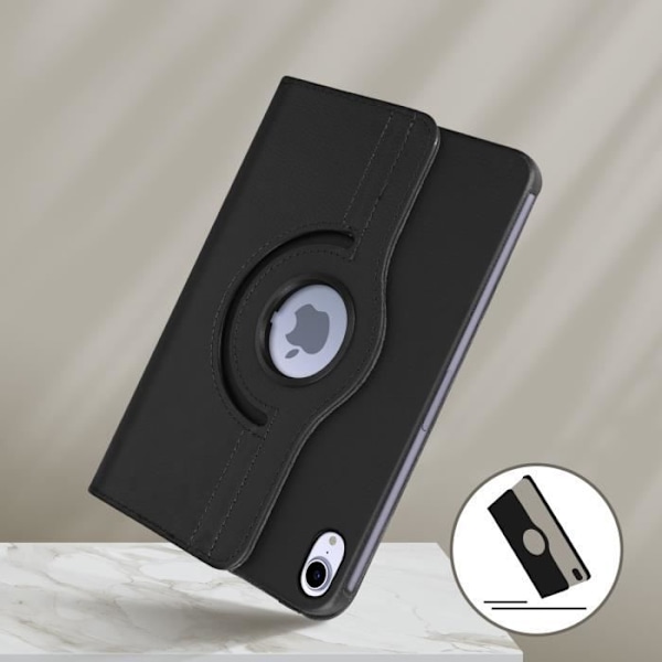 IPad Mini 2021 Cover 360° Roterande Stativ Svart Svart