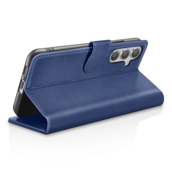 Pungetui - ZANAÉ - Galaxy S24 Plus - Mørkeblå - Videostøtte - Magnetisk flap Blå