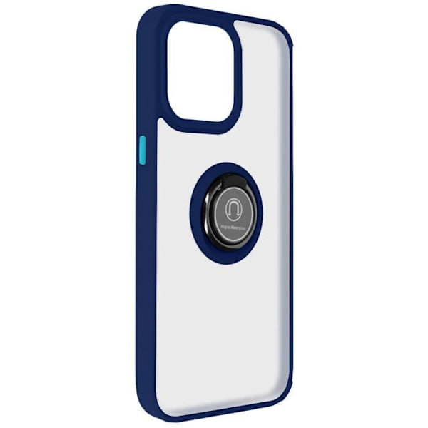 Smartphone-fodral - Ringrip - iPhone 15 Pro - Hållring - Videostöd - Metallfinish Blå