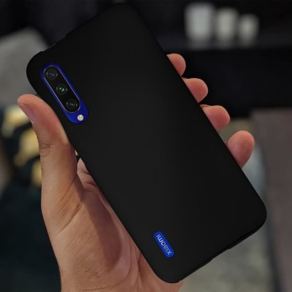 Beskyttelsesskal - AVIZAR - Xiaomi Mi A3 - Hård bagside - Blød front - Sort Svart