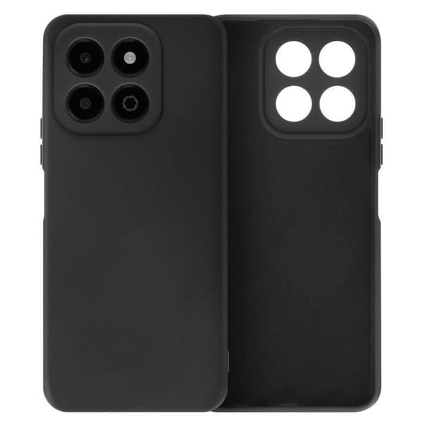 Coque - Honor X6b - Semihård - Soft-touch - Antispår svart Svart