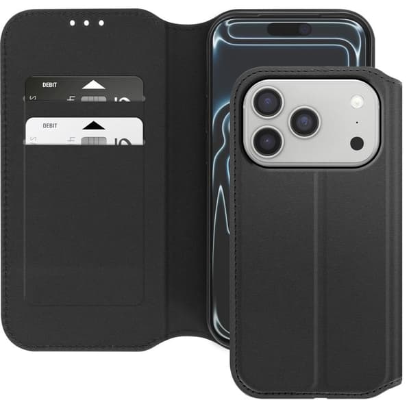 Folio Etui - AVIZAR - iPhone 17 Pro - Kortholder - Støttefunktion - Sort Svart
