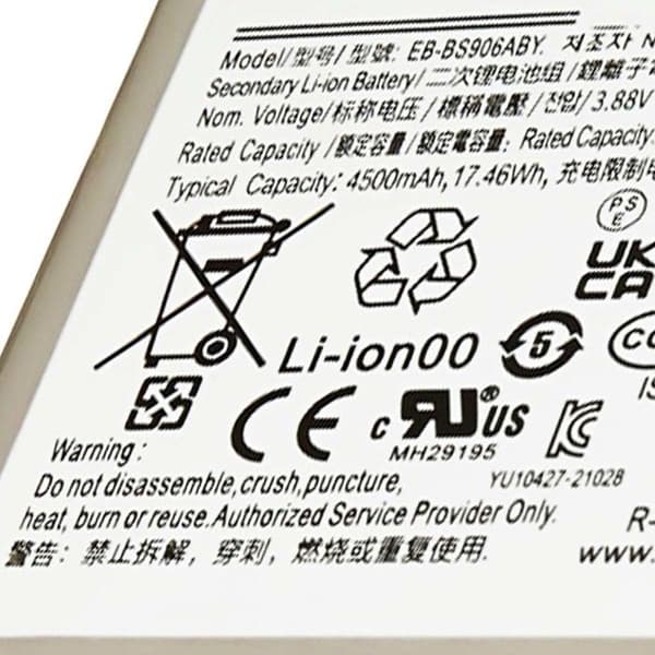 Erstatningsbatteri - AVIZAR - Galaxy S22 Plus - Li-Polymer 4370mAh - 3,88V - Sølv Grå