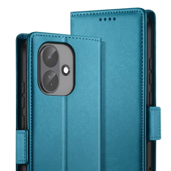 Plånboksfodral för Redmi Note 17 Pro Frostad Läderlook med Stöd Blå Anka Blå