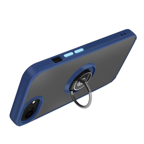 Coque för iPhone 16e Magnetring Blå Blå