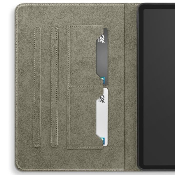 Etui - Samsung - Galaxy Tab S9 Plus/S9 FE Plus - Blå - Ekologisk läder - Video-stöd Blå